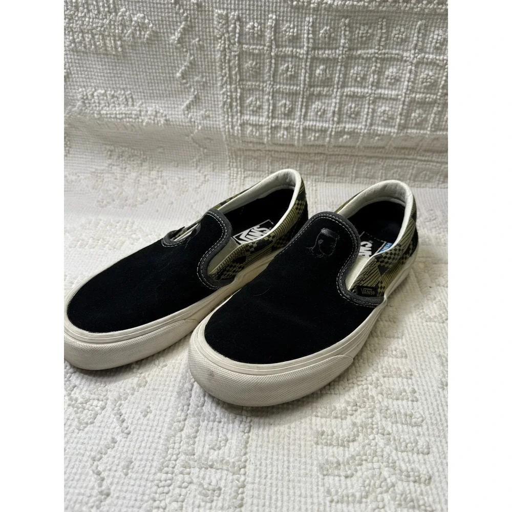 Vans Michael February Classic Slip-On‎ SF Black Olive Men 5.5 Women 7 Surf Shoes